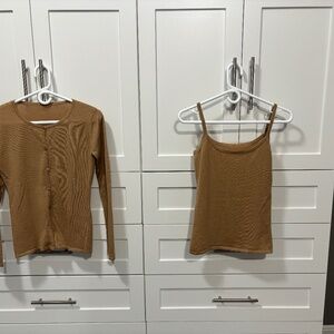 100% cashmere sweater set